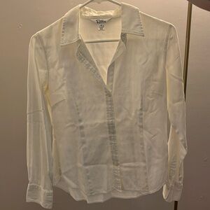 White button up Lilly Pulitzer shirt